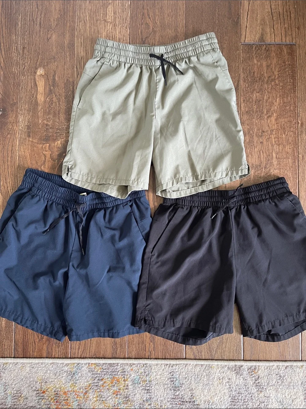 3-Pack Old Navy quick dry Casual Drawstring Shorts - Olive, Navy, Black